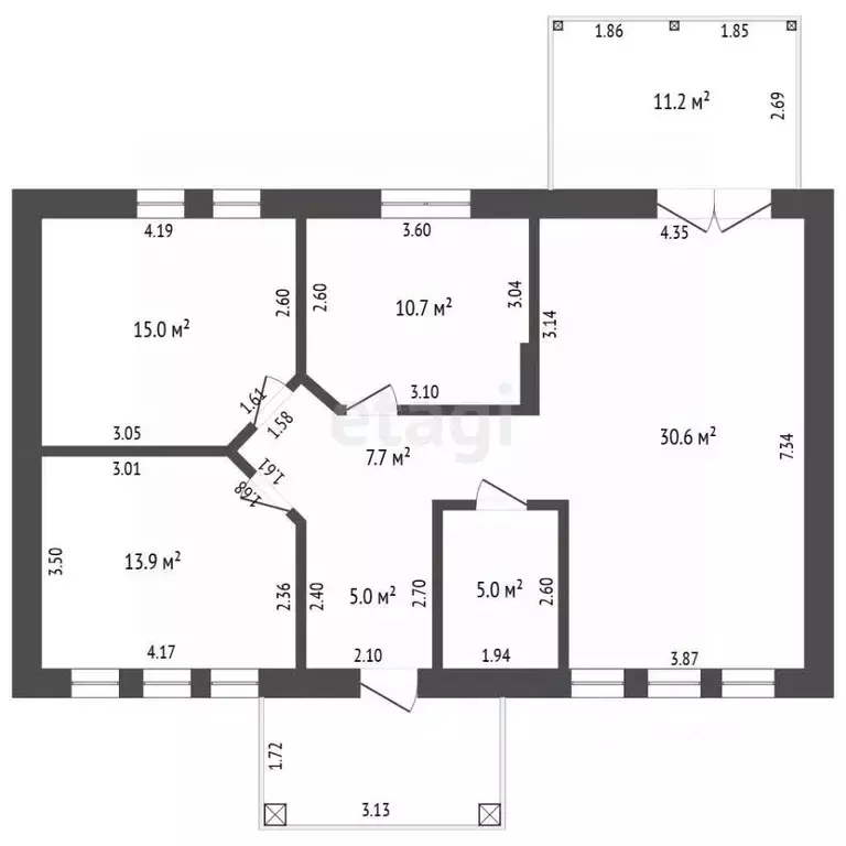 Дом в Белгородская область, Белгород Юго-Западный-2.1 мкр, ул. ... - Фото 1