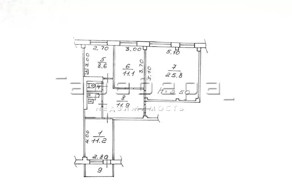 3-комнатная квартира: Красноярск, Северо-Енисейская улица, 46 (74 м) - Фото 1