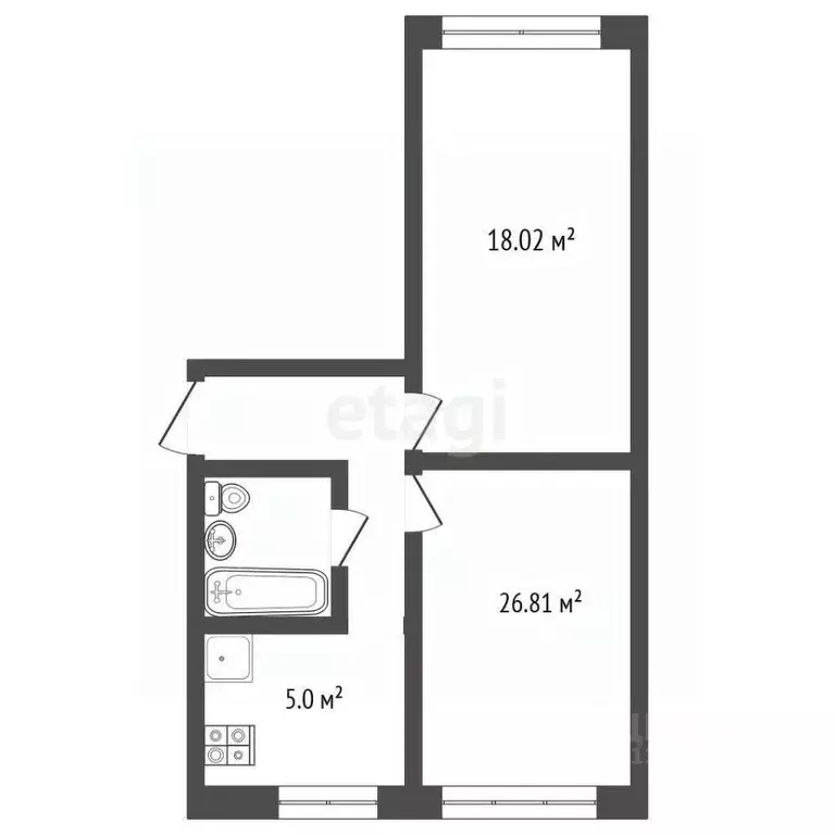 2-к кв. Свердловская область, Екатеринбург ул. Белореченская, 17к3 ... - Фото 1