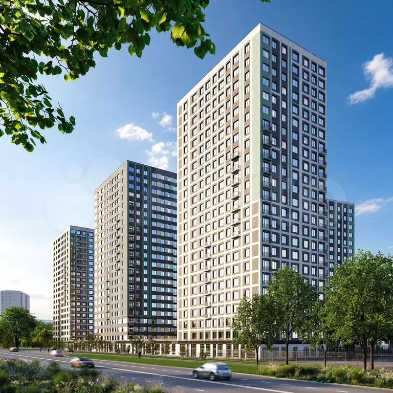 1-к. квартира, 31,7 м, 5/22 эт. - Фото 0