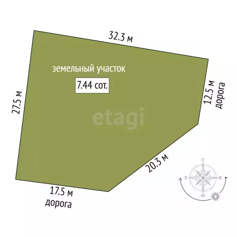 Участок в Москва д. Архангельское, ул. Зосимовская (7.44 сот.) - Фото 2