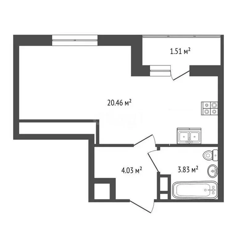 Квартира-студия: Ярославль, район Сокол, жилой комплекс Волга Парк, 4Б ... - Фото 1