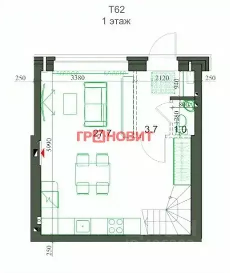 Таунхаус в Новосибирская область, Новосибирский район, Мичуринский ... - Фото 1