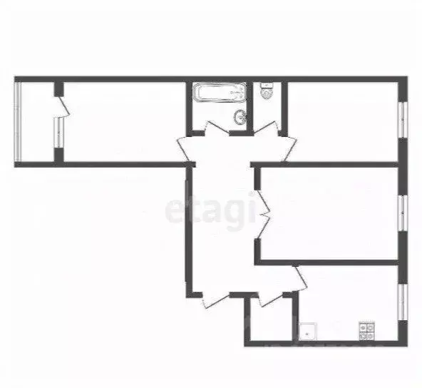 3-к кв. Тульская область, Тула Мясново мкр, ул. Санаторная, 9 (68.4 м) - Фото 1