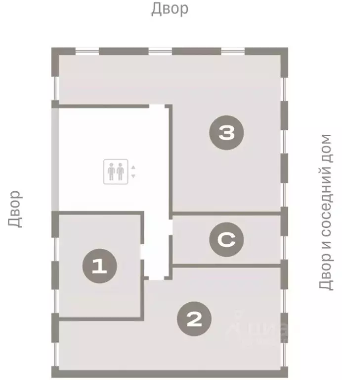 2-к кв. Тюменская область, Тюмень Республики 205 жилой комплекс (68.43 ... - Фото 1