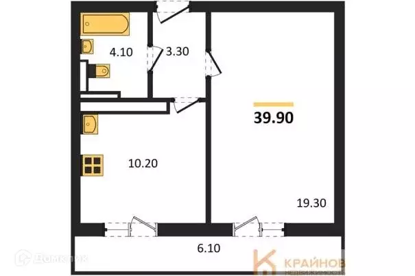 Продаётся 1-к квартира, 39.9 м - Фото 1