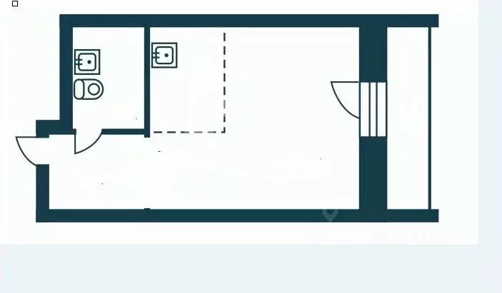 Студия Новосибирская область, Новосибирск ул. Виктора Уса, 13 (20.0 м) - Фото 2