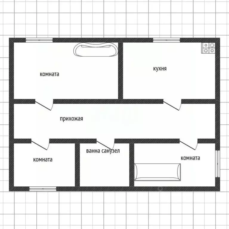3-к кв. Смоленская область, Смоленск ул. Седова, 31 (77.2 м) - Фото 0