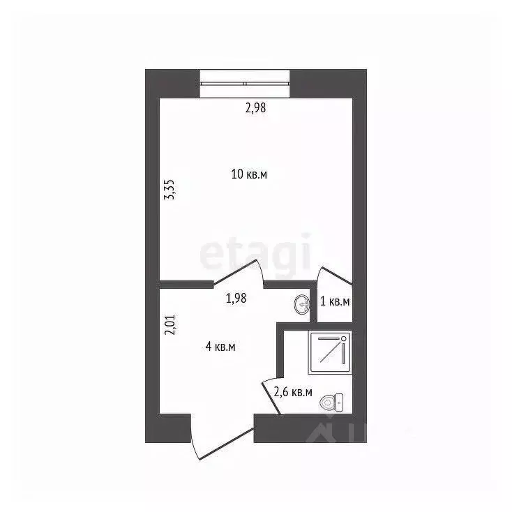 Студия Башкортостан, Стерлитамак просп. Ленина, 34 (17.6 м) - Фото 2