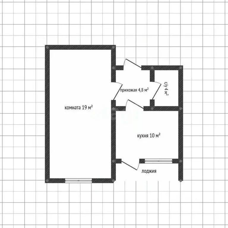 1-к кв. Адыгея, Майкоп ул. Н.И. Остапенко, 35 (37.8 м) - Фото 2
