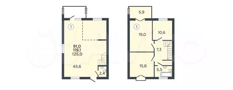 3-к. квартира, 125 м, 1/2 эт. - Фото 0