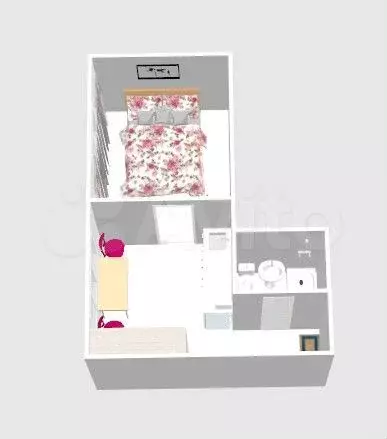 Квартира-студия, 22 м, 1/9 эт. - Фото 1