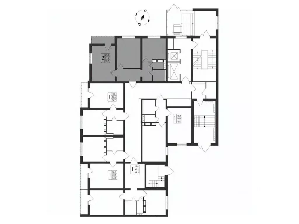 2-к кв. Воронежская область, Воронеж Первое Мая мкр, Май жилой ... - Фото 2