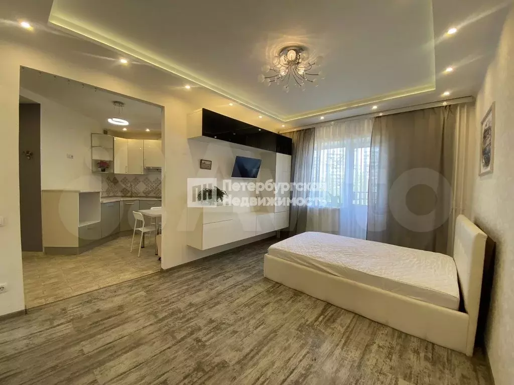 1-к. квартира, 34,4 м, 3/25 эт. - Фото 1