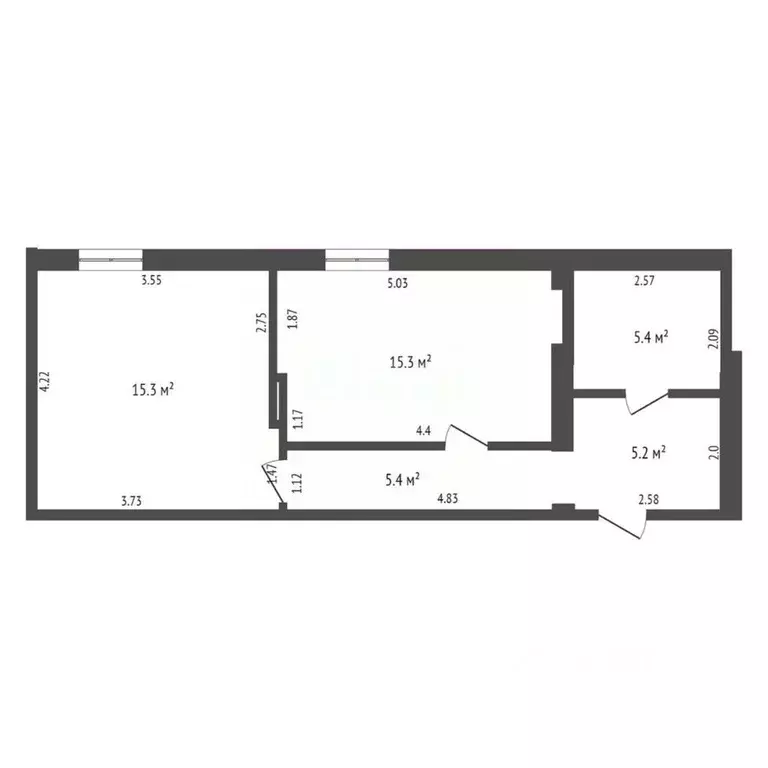 1-к кв. Севастополь ул. Симонок, 53В (46.6 м) - Фото 0