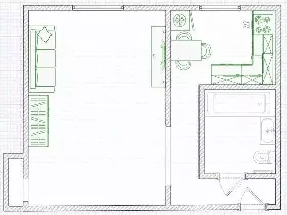 1-к кв. Омская область, Омск Городок Нефтяников мкр, ул. 4-я ... - Фото 0