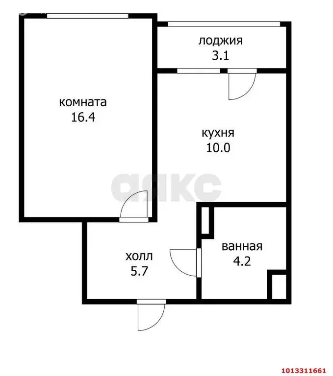 1-комнатная квартира: Краснодар, Артезианская улица, 2 (42.2 м) - Фото 0