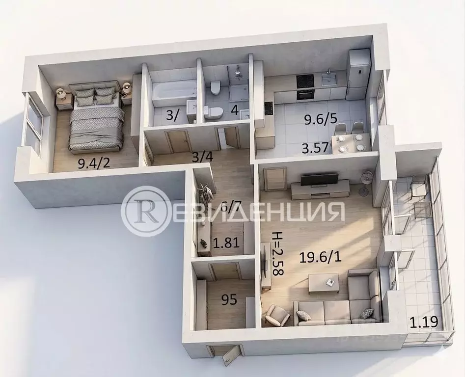 2-к кв. Пермский край, Пермь Краснофлотская ул., 31 (51.5 м) - Фото 2