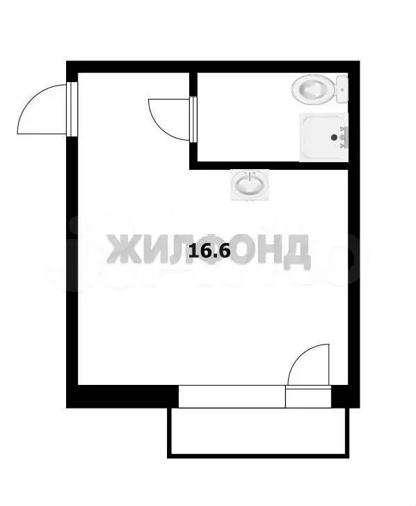 Квартира-студия, 19,9 м, 3/3 эт. - Фото 0