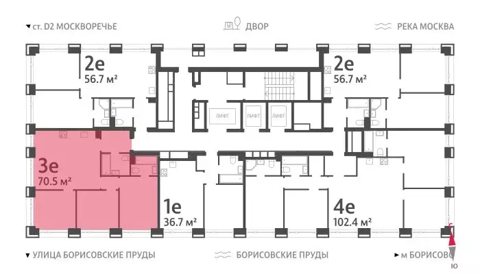 3-комнатная квартира: Москва, жилой комплекс Вэйв, 1 (70.5 м) - Фото 1