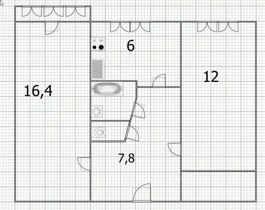 2-к кв. Башкортостан, Уфа ул. Ленина, 95 (46.0 м) - Фото 1