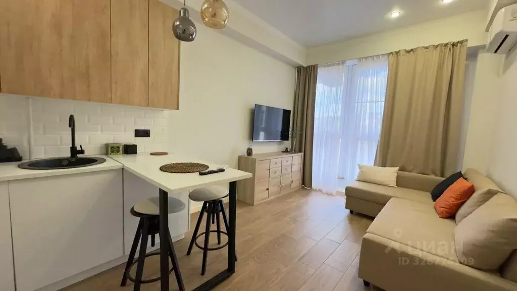 Студия Краснодарский край, Сочи Новый Сочи мкр, ул. Санаторная, 46 ... - Фото 2