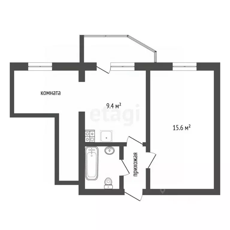 2-к кв. Воронежская область, Воронеж ул. Берег реки Дон, 26/1 (54.5 м) - Фото 1