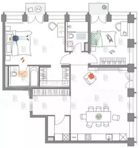 3-комнатная квартира: Москва, 2-я Звенигородская улица, 16 (155 м) - Фото 1