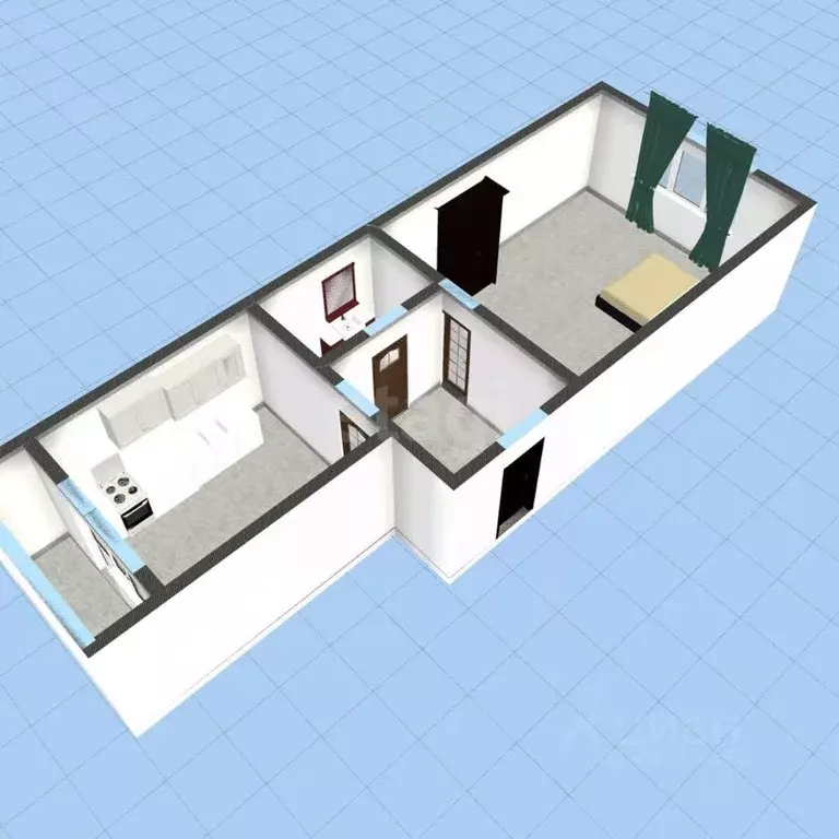 1-к кв. Краснодарский край, Геленджик городской округ, с. Дивноморское ... - Фото 1