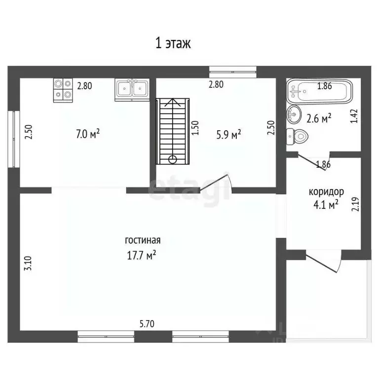 Дом в Свердловская область, Талица ул. Пушкина (73 м) - Фото 1