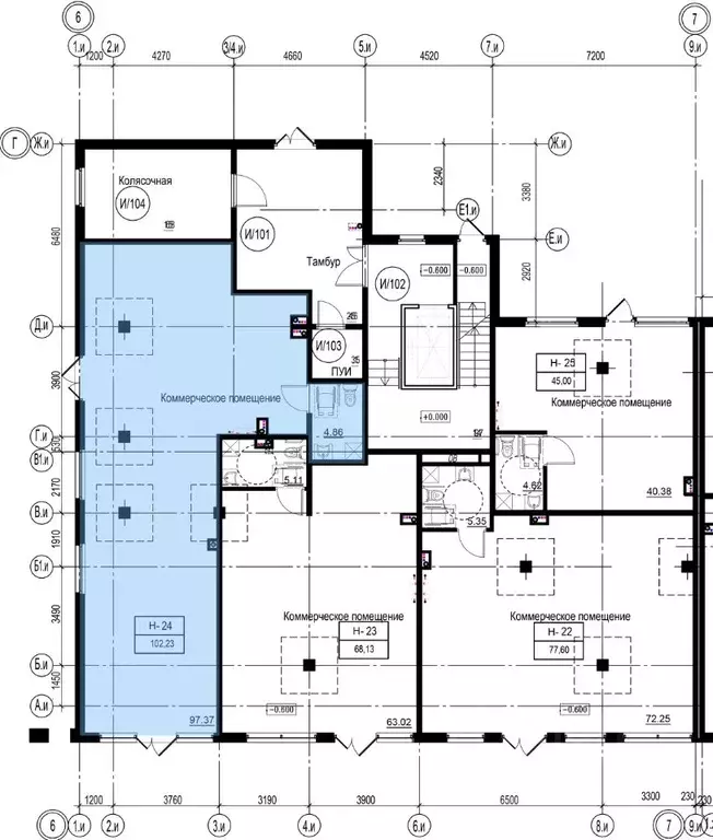 Помещение свободного назначения в Ленинградская область, Кудрово г. ... - Фото 1