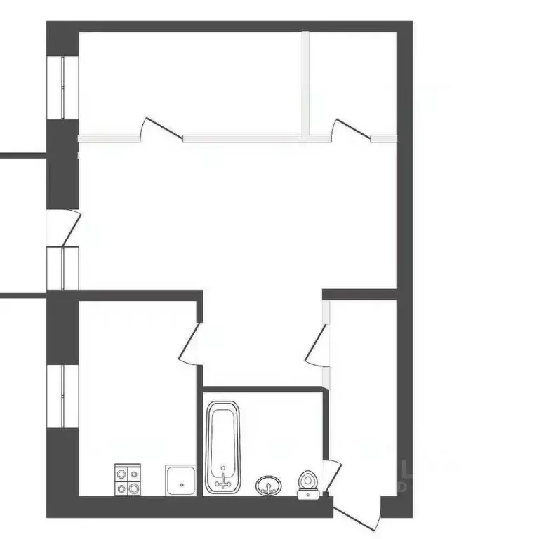2-к кв. Алтайский край, Бийск ул. Михаила Митрофанова, 33 (43.9 м) - Фото 2