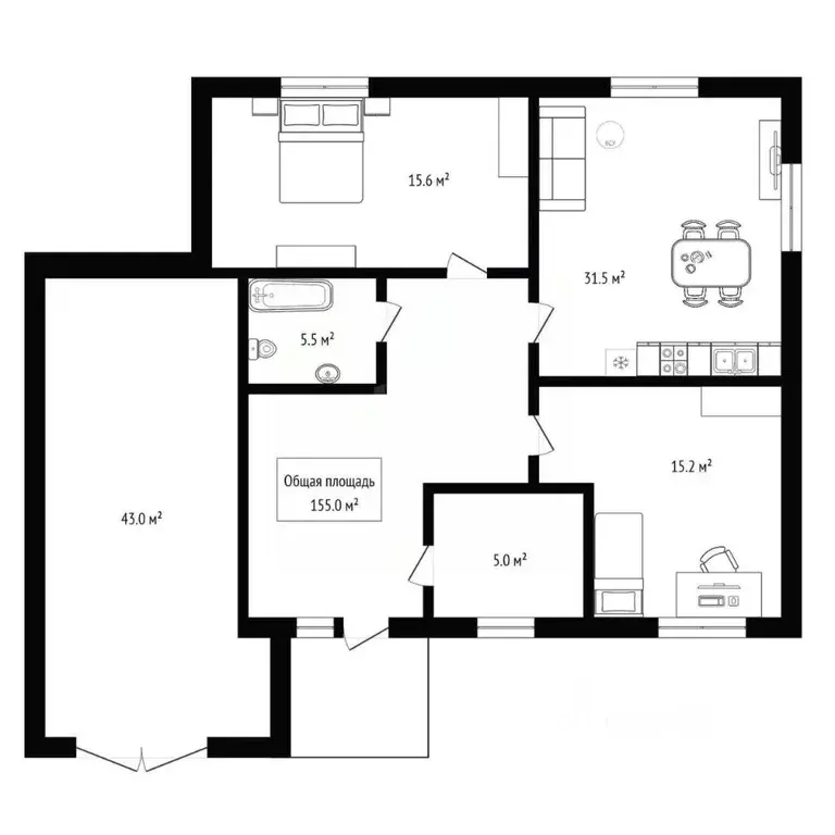Дом в Новосибирская область, Бердск ул. Благодарная, 20 (155 м) - Фото 2