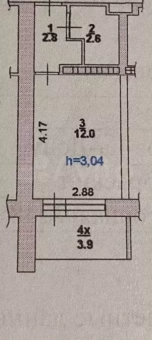 Квартира-студия, 21 м, 3/6 эт. - Фото 0