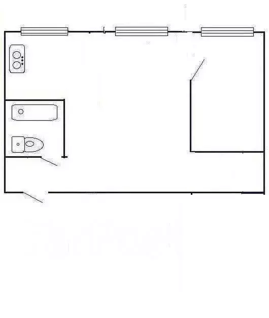 2-комнатная квартира: Казань, улица Волкова, 77 (42.4 м) - Фото 1