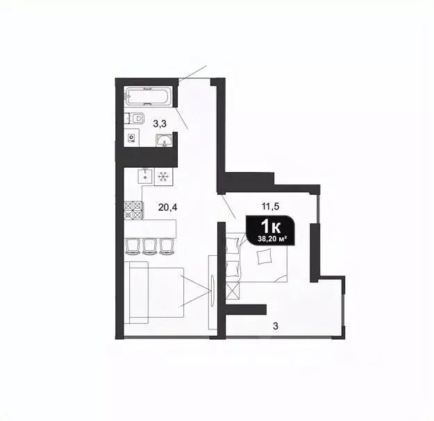 1-к кв. Краснодарский край, Сочи Бытха мкр, ул. Ясногорская, 16/6к4 ... - Фото 1