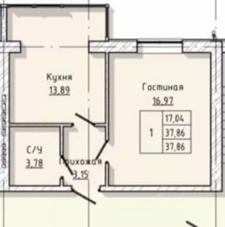 1-к кв. Кабардино-Балкария, Нальчик ул. Солнечная, 8к1 (37.86 м) - Фото 1