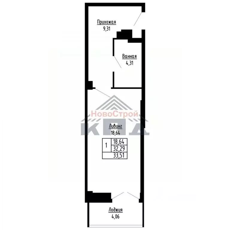 1-к кв. Омская область, Омск ул. Фрунзе (34.0 м) - Фото 1