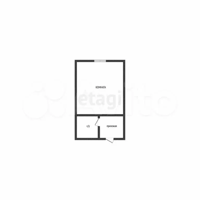 Квартира-студия, 20,5 м, 1/3 эт. - Фото 0