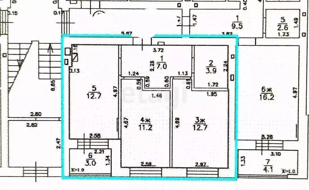 2-к кв. Калининградская область, Калининград ул. Сержанта Мишина, 81к1 ... - Фото 2