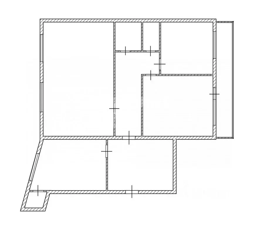 3-к кв. Томская область, Томск Красноармейская ул., 135 (72.3 м) - Фото 1