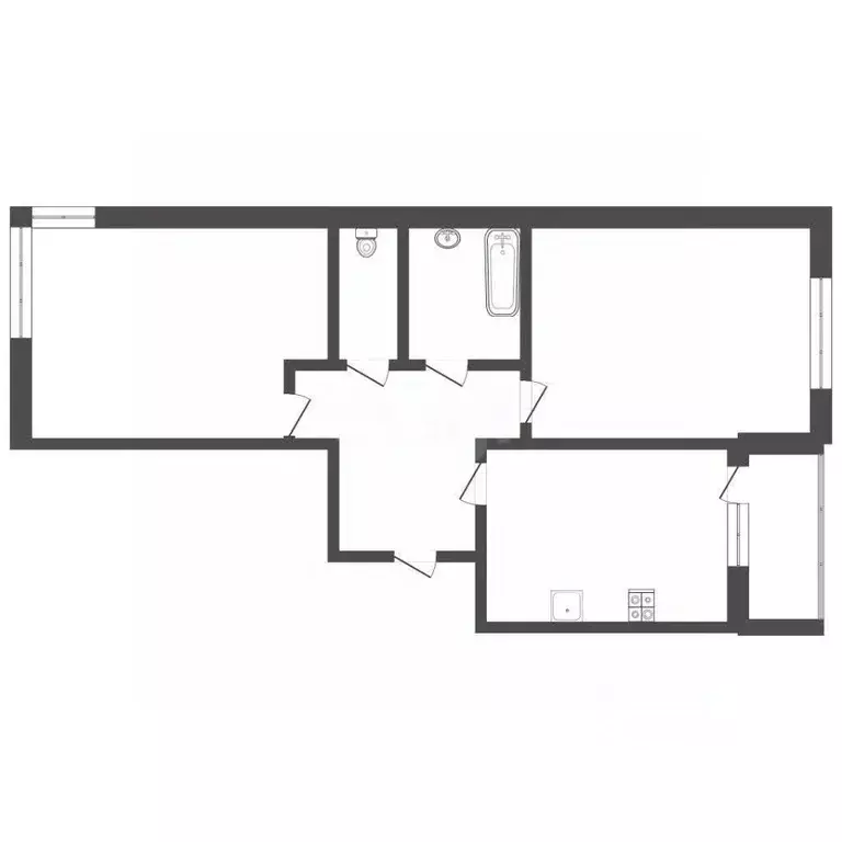 2-к кв. Тульская область, Тула городской округ, с. Осиновая Гора ул. ... - Фото 2