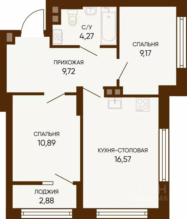 2-к кв. Свердловская область, Екатеринбург Вторчермет жилрайон, ул. ... - Фото 0