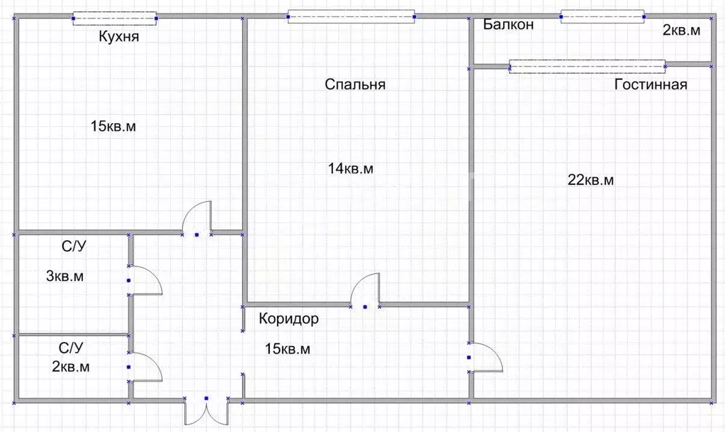 2-к кв. Дагестан, Дербент ул. Х. Тагиева, 37 (56.0 м) - Фото 2
