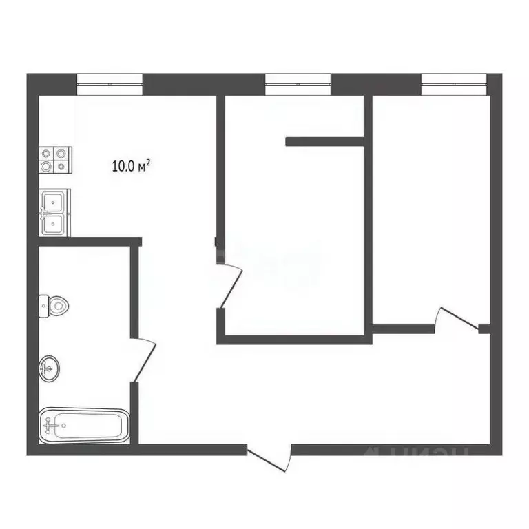 2-к кв. Ставропольский край, Ессентуки Кисловодская ул. (59.3 м) - Фото 2