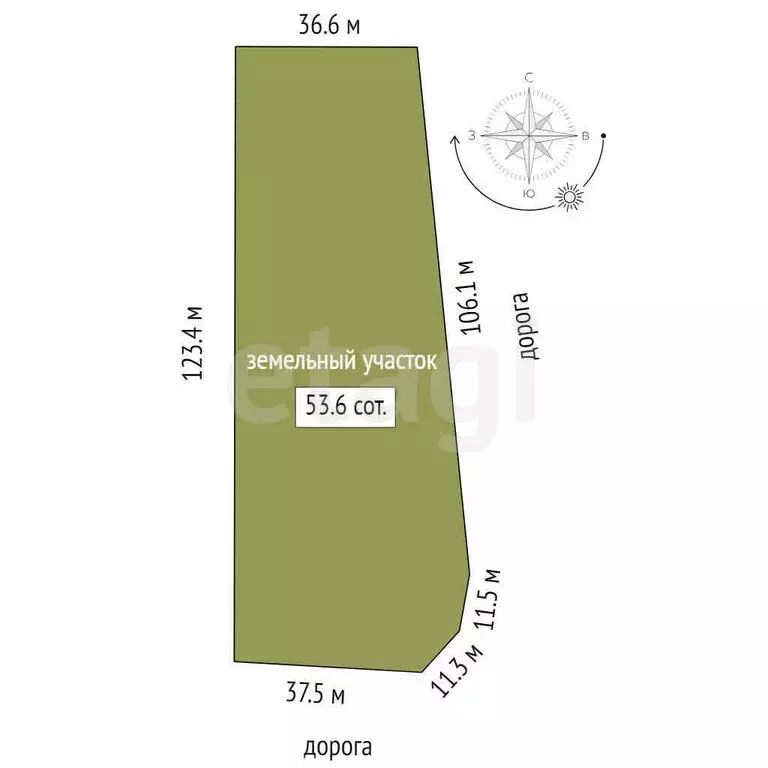 Участок в Заводоуковск, улица Энергетиков (53 м) - Фото 1