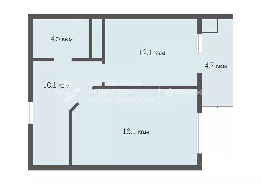 1-к кв. Рязанская область, Рязань Касимовское ш., 8к1 (48.6 м) - Фото 1