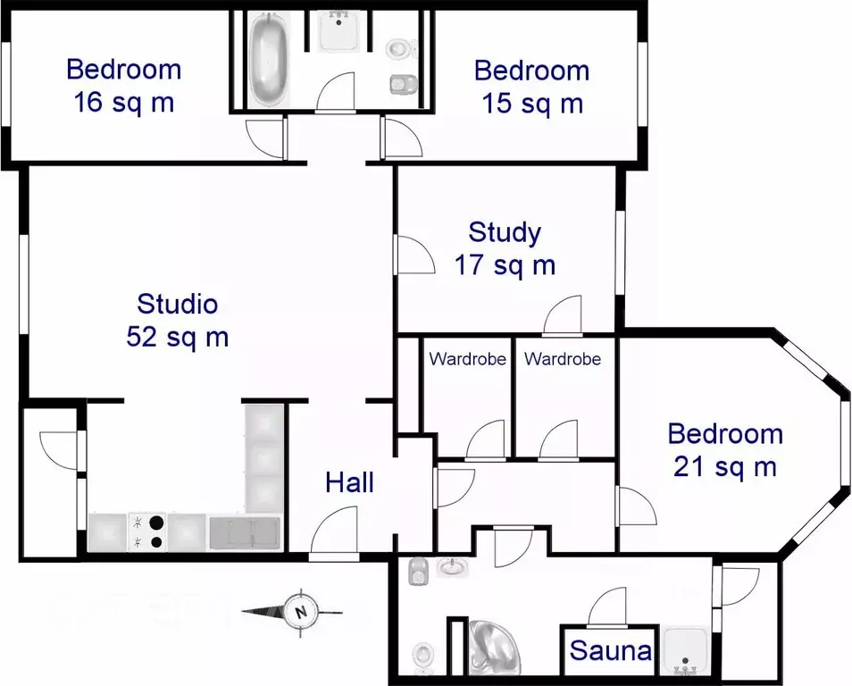 5-к кв. Москва ул. Гарибальди, 36 (180.0 м) - Фото 1