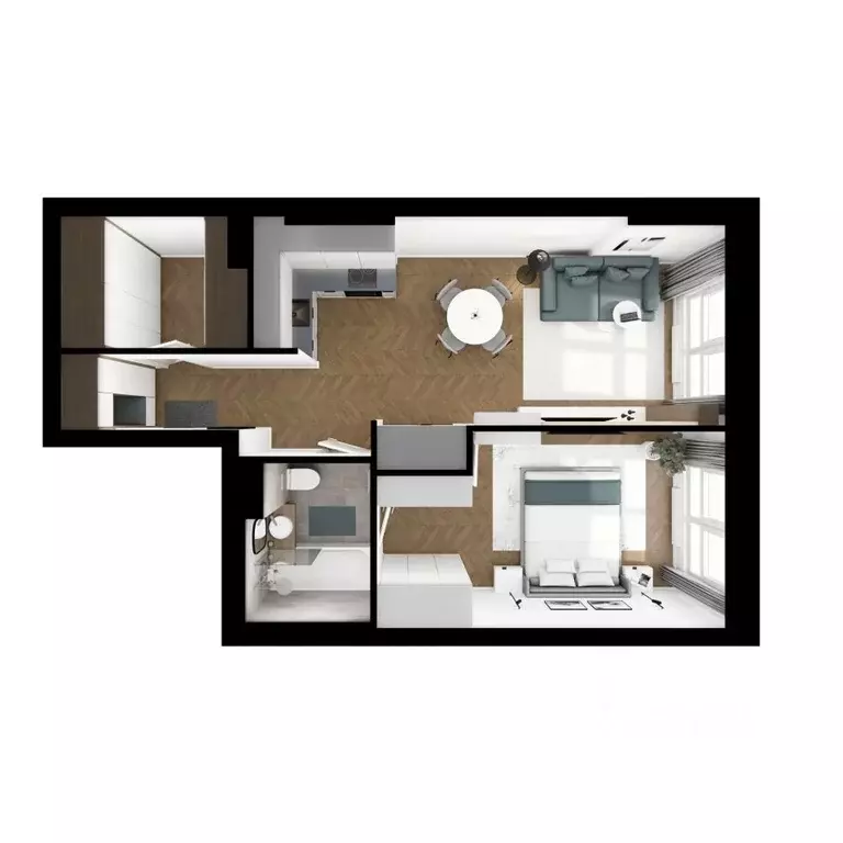 1-к кв. Московская область, Красногорск городской округ, пос. ... - Фото 2