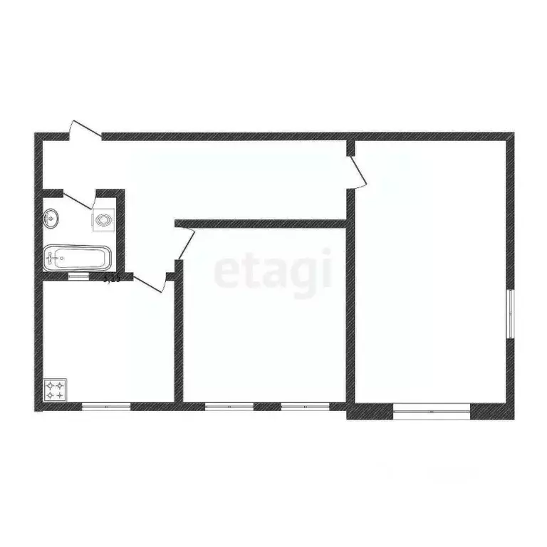 2-к кв. Белгородская область, Белгород просп. Богдана Хмельницкого, 38 ... - Фото 1